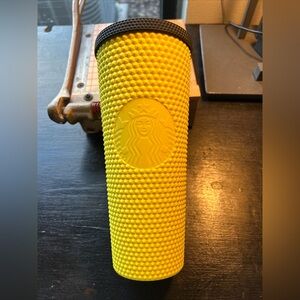 Starbucks Vibrant Yellow Textured Tumbler